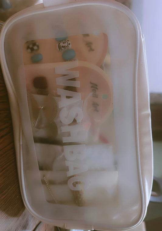Washable vanity filled with multiple mix items