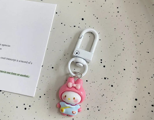 5 Miniso cute characters mini keychain for bags and mobile