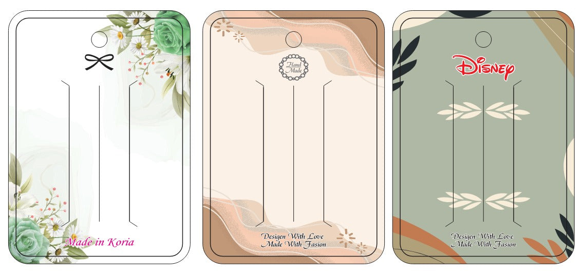 2 PAIR EMPTY PIN CARDS