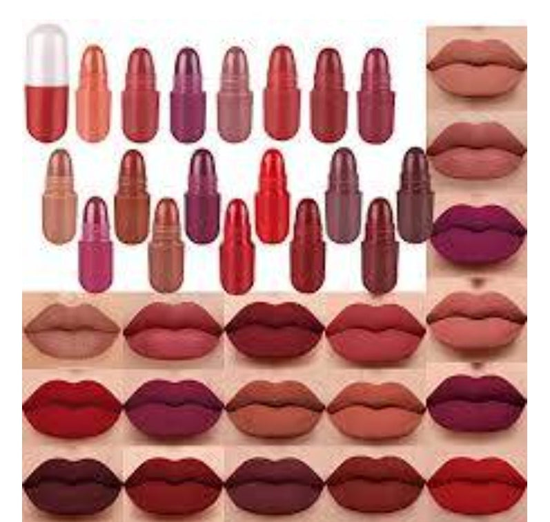 18-Color Mini Capsule Lipstick Set