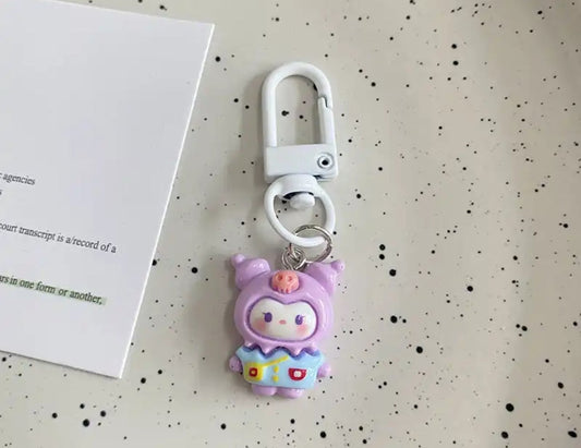 5 Miniso cute characters mini keychain for bags and mobile