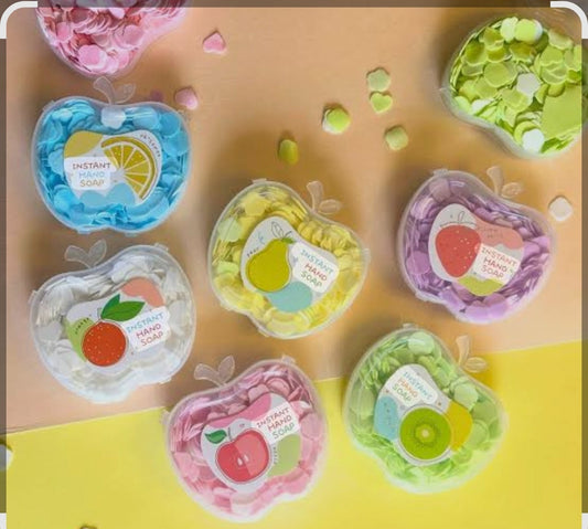 Apple shape paper soap