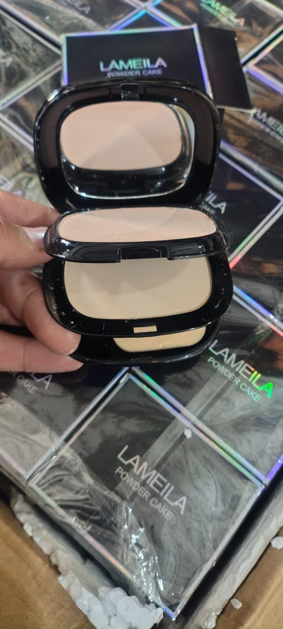 Foundation Oil Control Pressed Powder Double Layer Concealer Full Coverage Light Powder Natural Circulating for Women Lipolytic