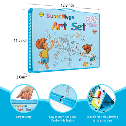 208 PIECES COLOURING/PAINTING SET