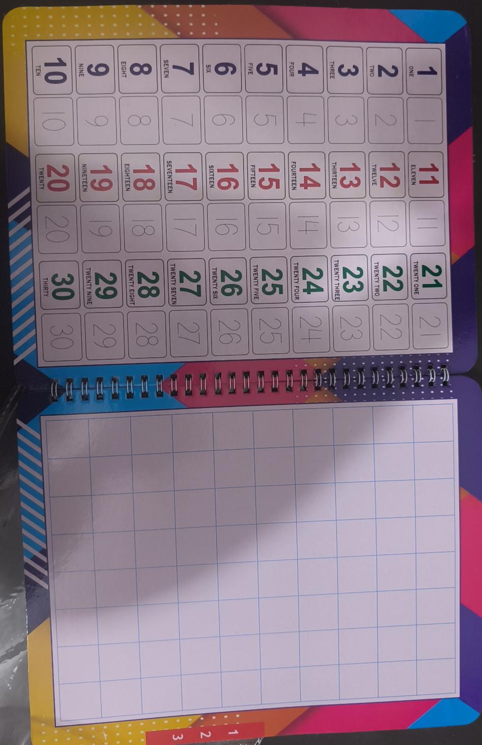 7 in 1 reading and writing wipe and clean book