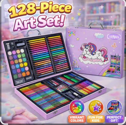 128 pieces of art kit (brief case style)