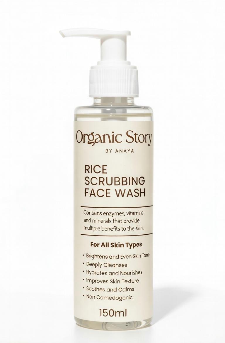 Rice Scrubbing Face Wash( pure organic )