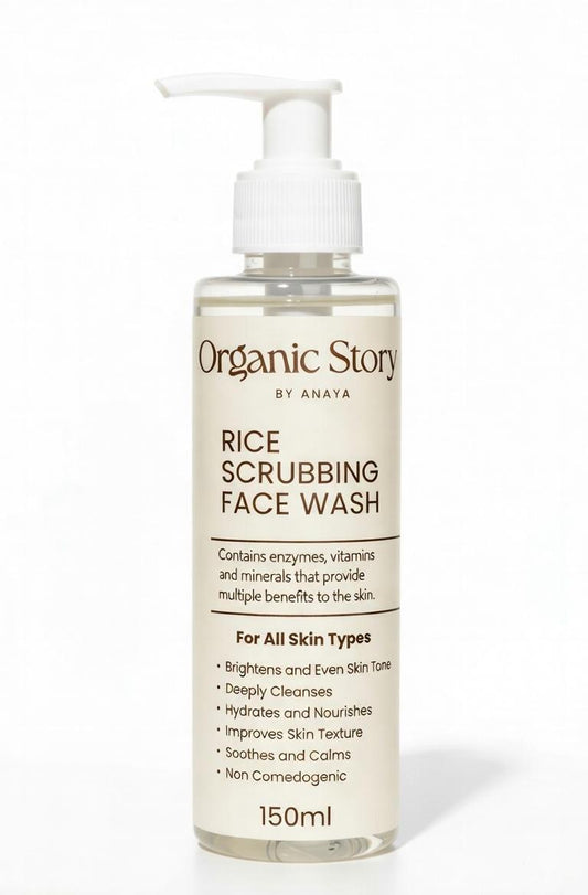 Rice Scrubbing Face Wash( pure organic )