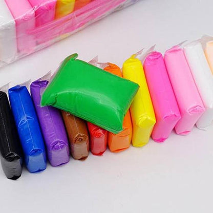 Pack of 12 fomic clay dough including modeling tools
