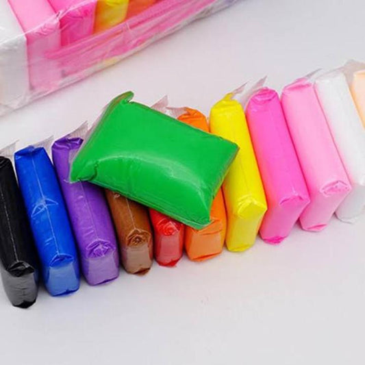 Pack of 12 fomic clay dough including modeling tools