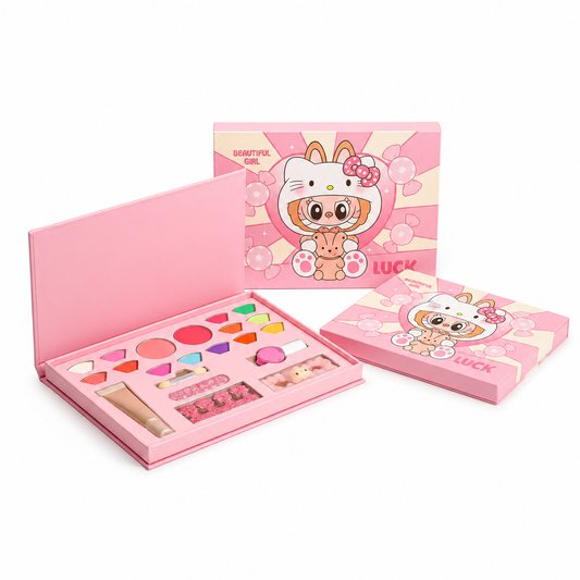 "Beautiful Girl LUCK" children's makeup kit / eyeshadow palette.