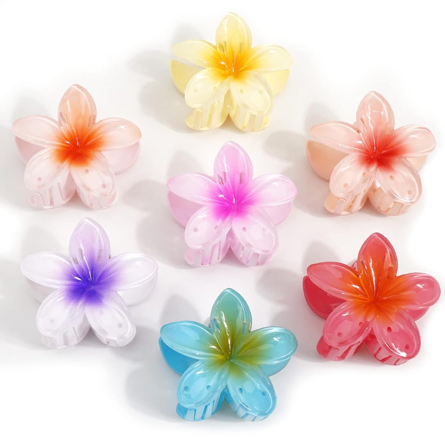 100 Mini Flower claws in different colours