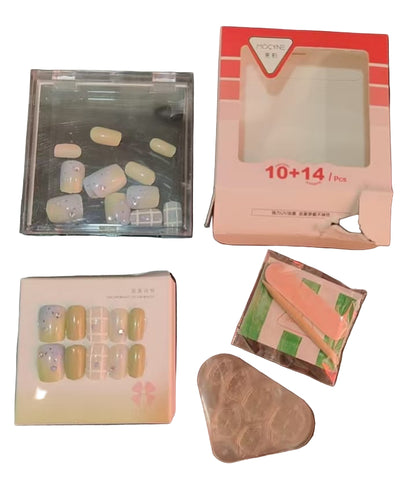 4 High quality nail boxes (24 pieces in each box)