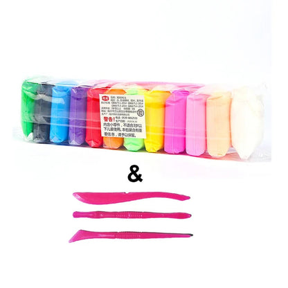 Pack of 12 fomic clay dough including modeling tools
