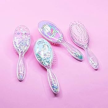 Set of 2 air cushion foam beaded hair brushes